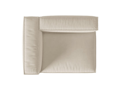 Sofamodul Samt Beige Nuria — Maße und Details