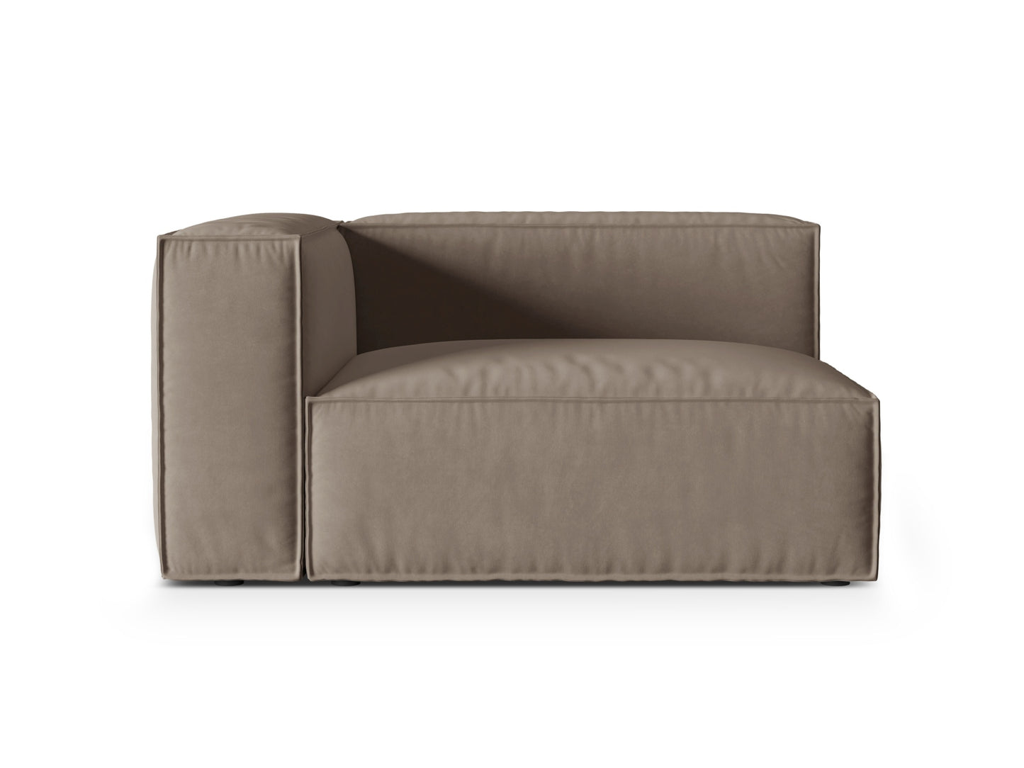 Sofamodul Samt Beige Nuria — Warm grey