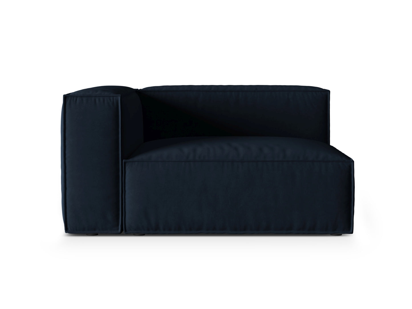 Sofamodul Samt Beige Nuria — Dark Blue