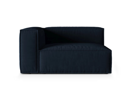 Sofamodul Samt Beige Nuria — Dark Blue