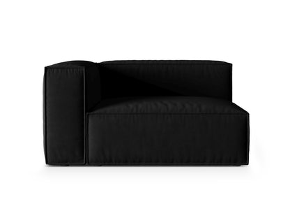 Sofamodul Samt Beige Nuria — Black