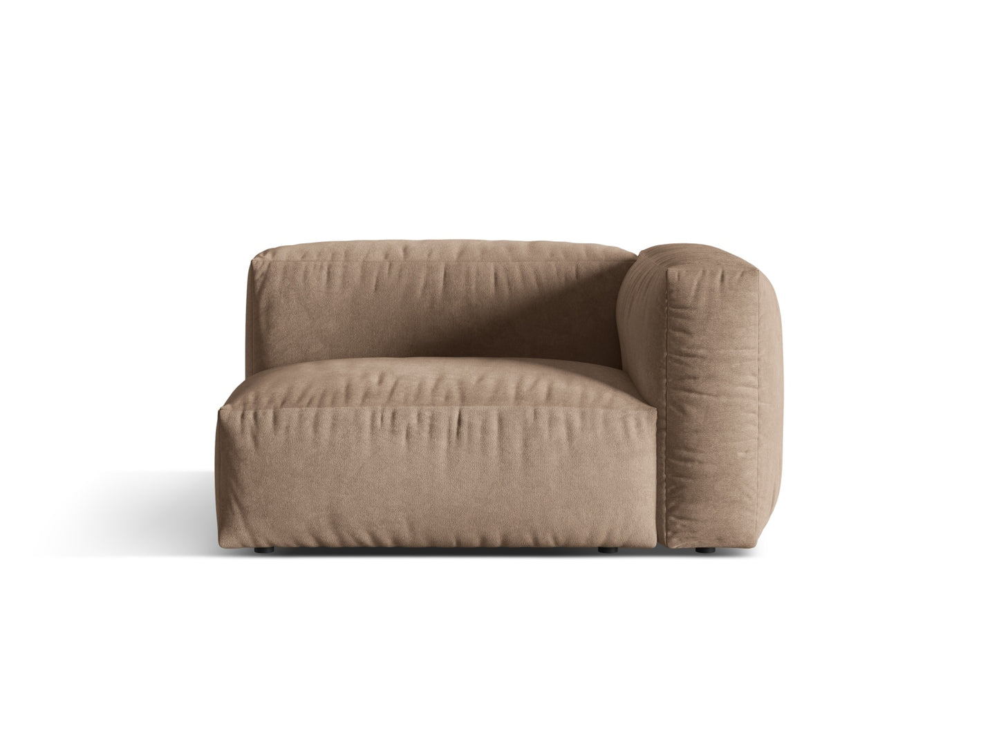 Martina Wide Single Seat, 120x106 cm — Dark Beige / Right