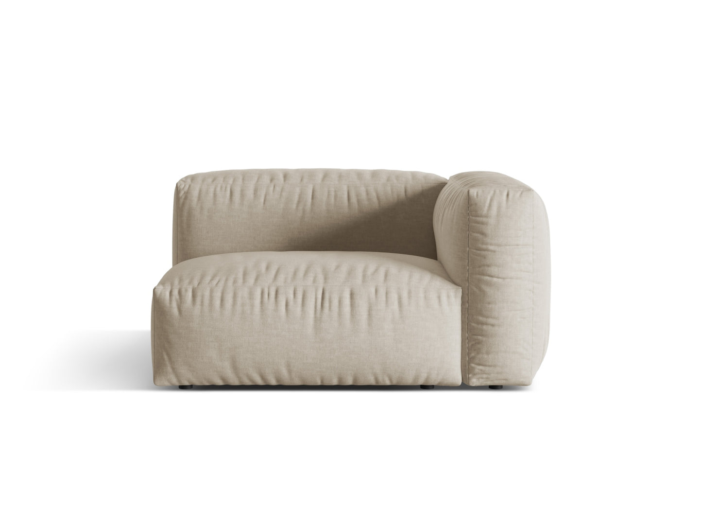 Martina Wide Single Seat, 120x106 cm — Light Beige / Right