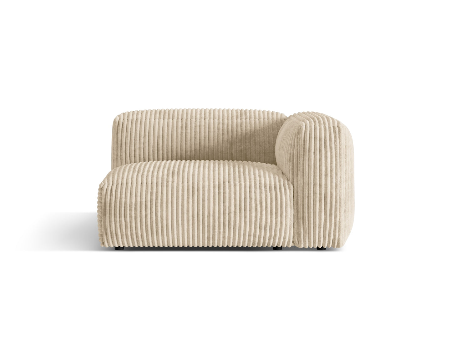 Martina Wide Single Seat, 120x106 cm — Light Beige / Right