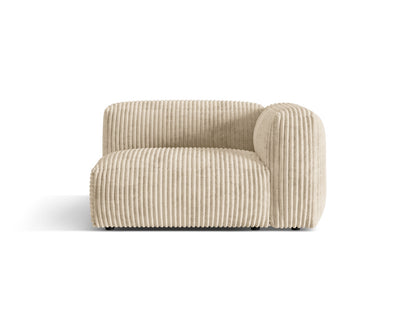Martina Wide Single Seat, 120x106 cm — Light Beige / Right