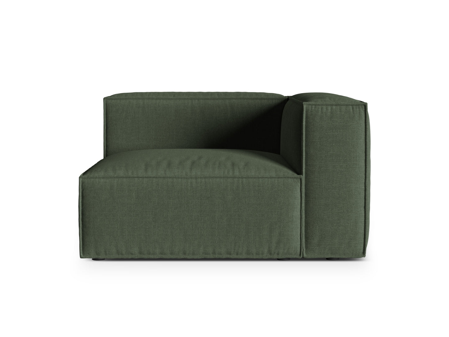 Nuria Modular Sofa, 125x110 cm — Moss Green / Right