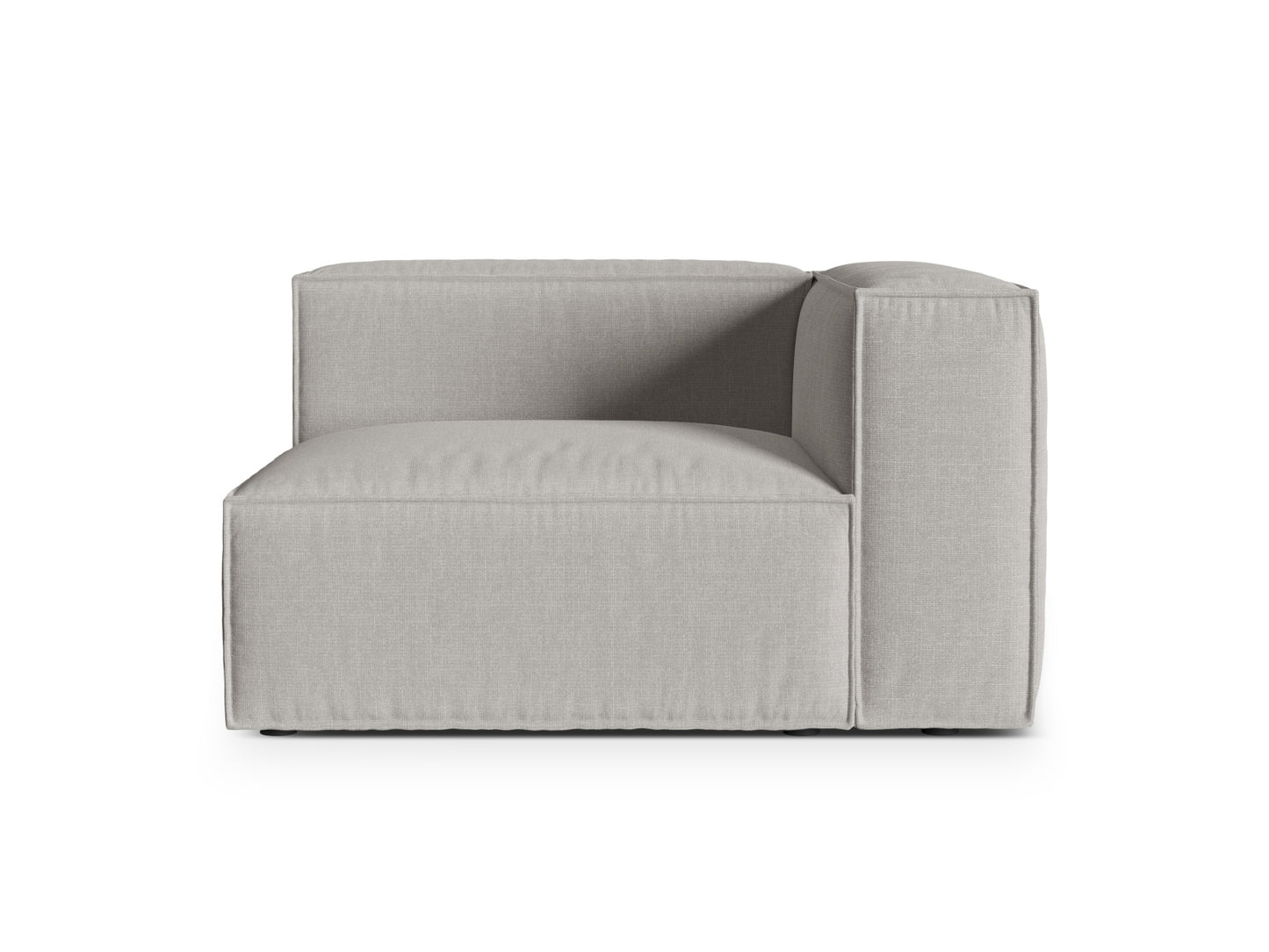 Nuria Modular Sofa, 125x110 cm — Light Grey / Right