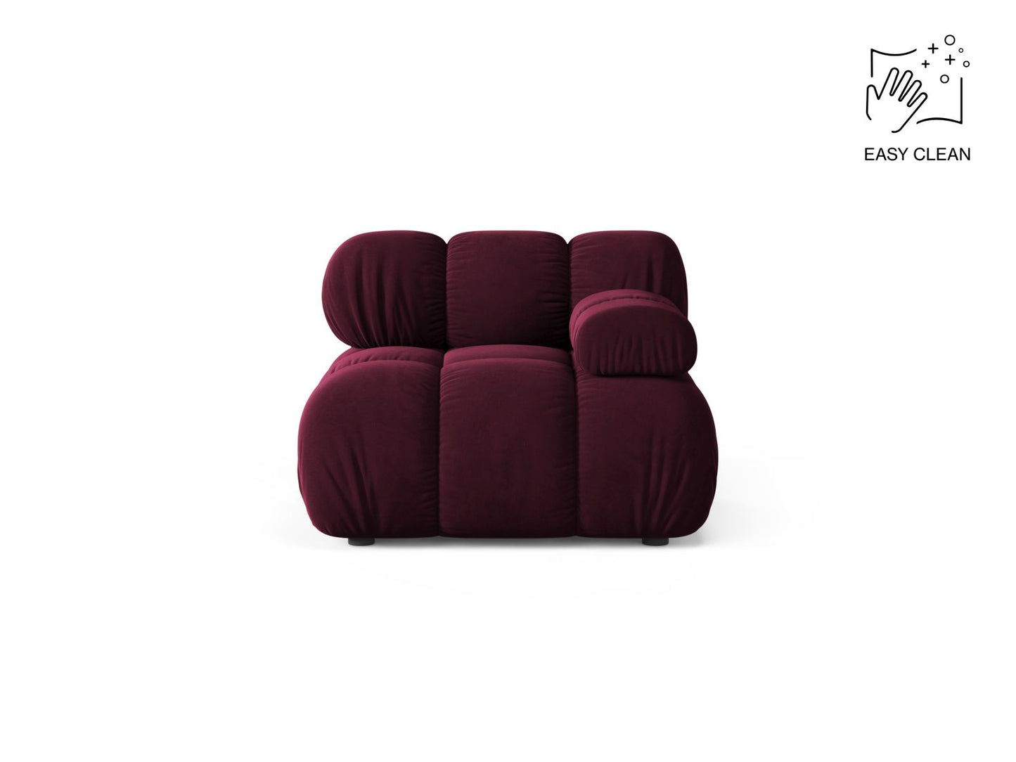 Bellis Modul, 94x94 cm — Burgundy / Right