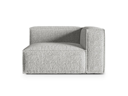 Nuria Modular Sofa, 125x110 cm — Silver / Right