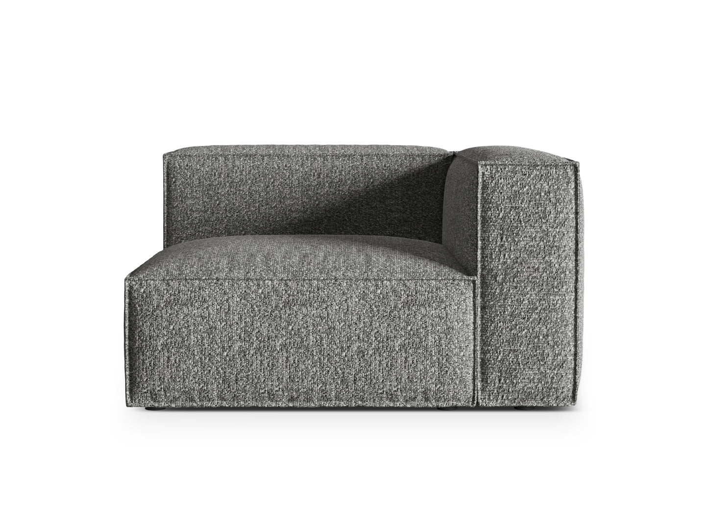 Nuria Modular Sofa, 125x110 cm — Graphite / Right