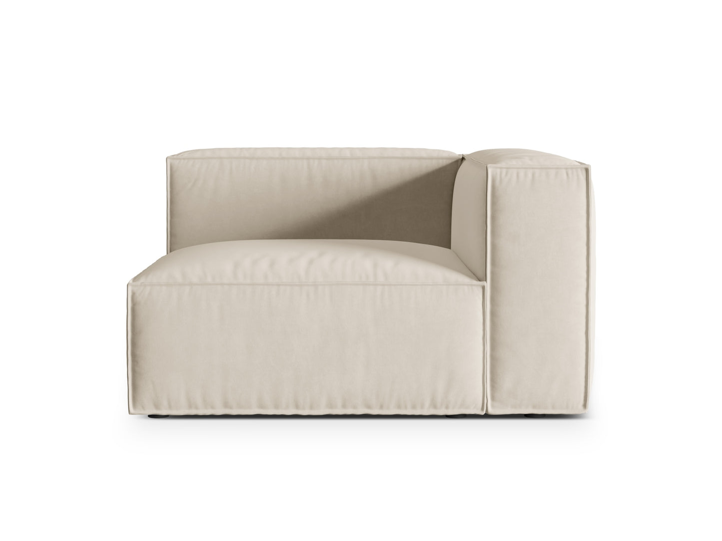 Nuria Modular Sofa, 125x110 cm — Beige / Right
