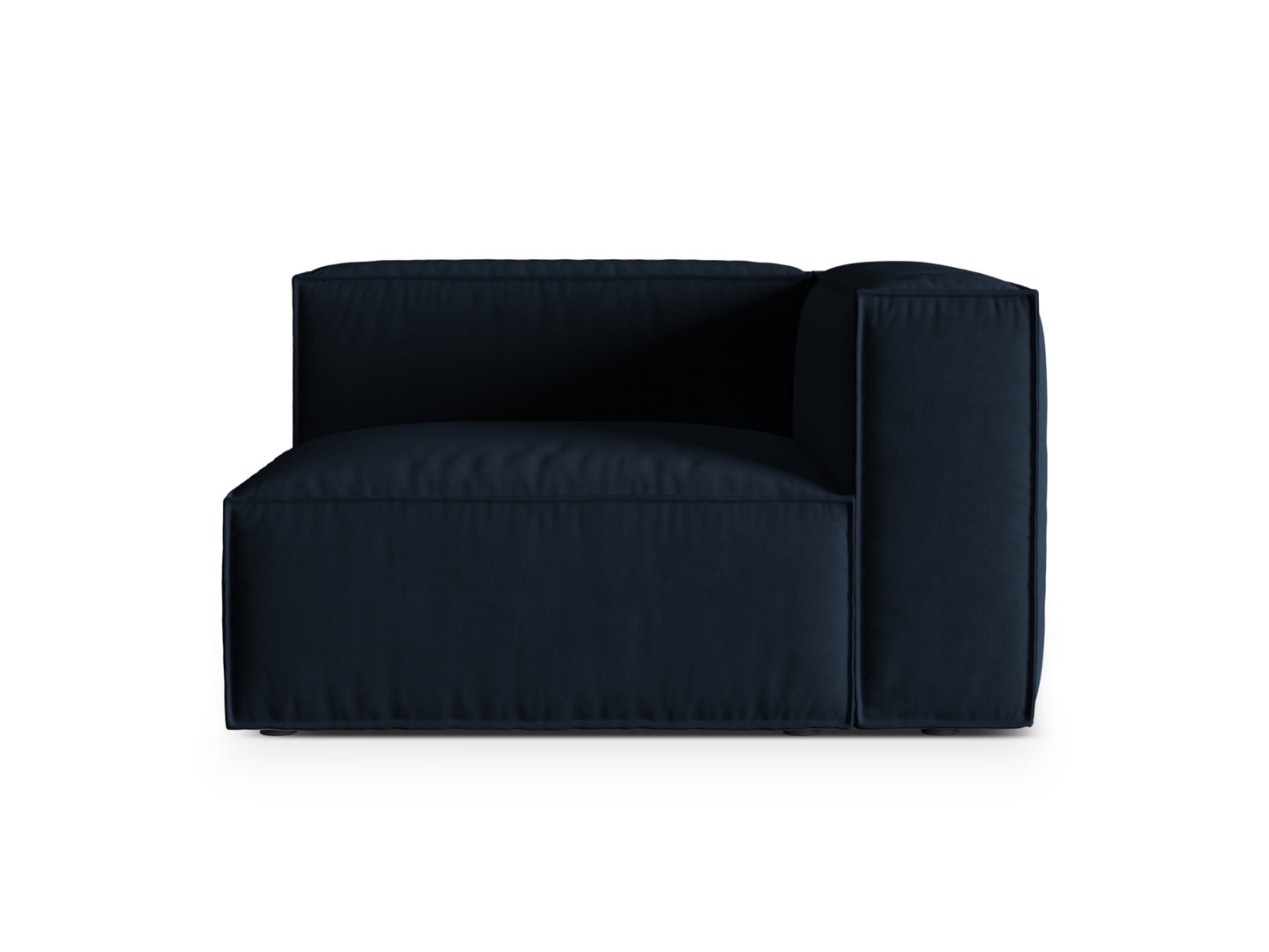 Nuria Modular Sofa, 125x110 cm — Dark Blue / Right
