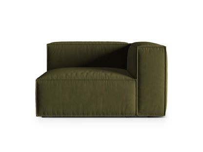 Nuria Modular Sofa, 125x110 cm — Moss Green Melange / Right