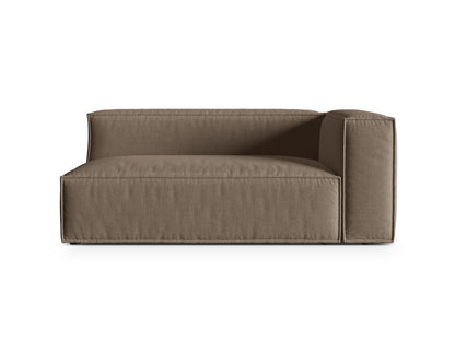 Nuria Modular Sofa, 2 Seats — Cappuccino / Right