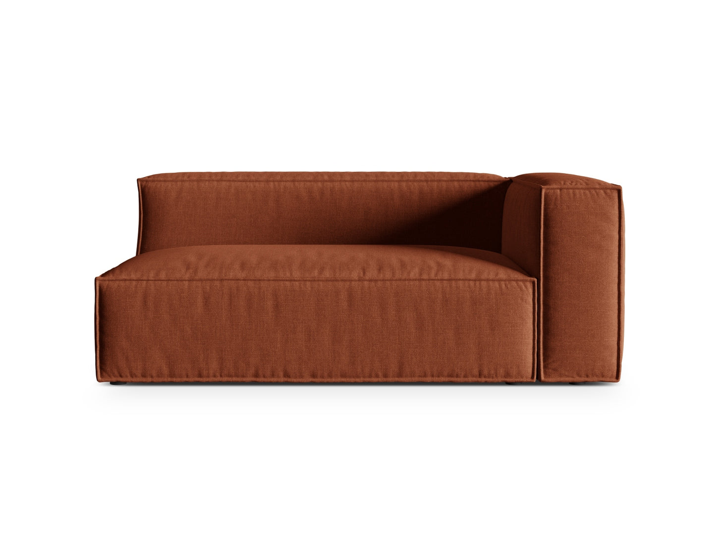 Nuria Modular Sofa, 2 Seats — Brick / Right