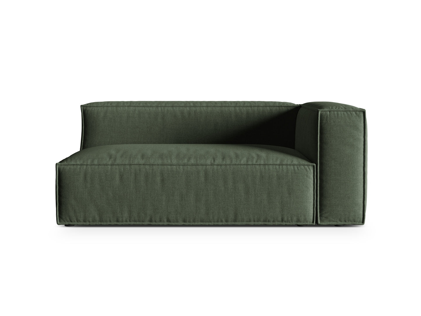 Nuria Modular Sofa, 2 Seats — Moss Green / Right