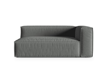 Nuria Modular Sofa, 2 Seats — Grey / Right