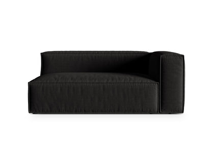 Nuria Modular Sofa, 2 Seats — Black / Right