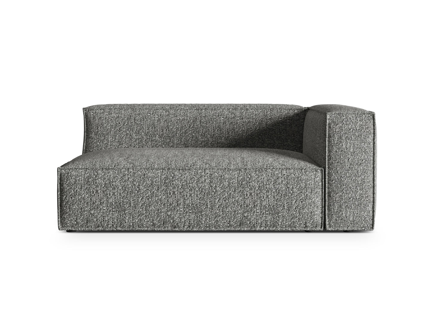 Nuria Modular Sofa, 2 Seats — Graphite / Right