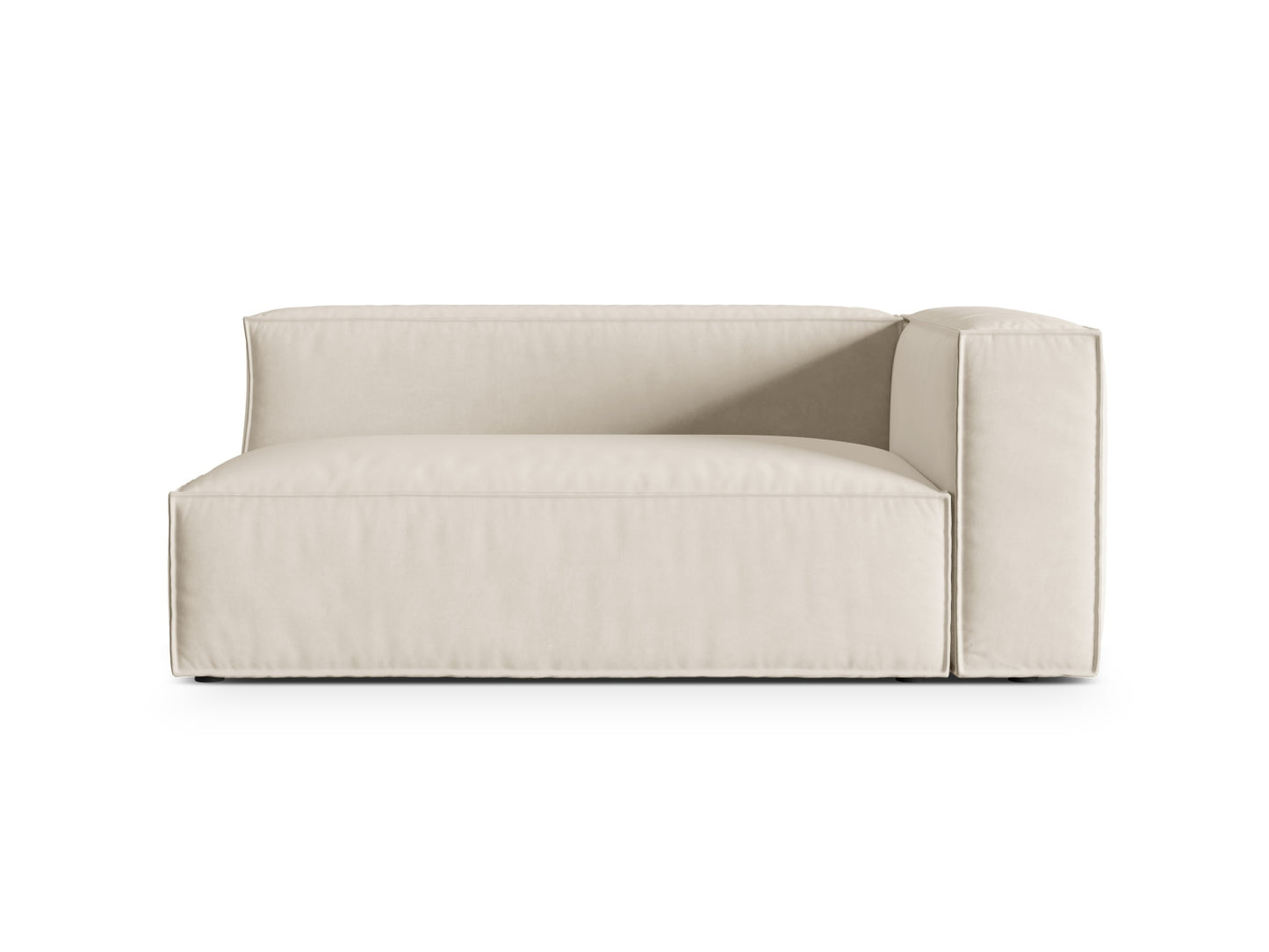 Nuria Modular Sofa, 2 Seats — Beige / Right