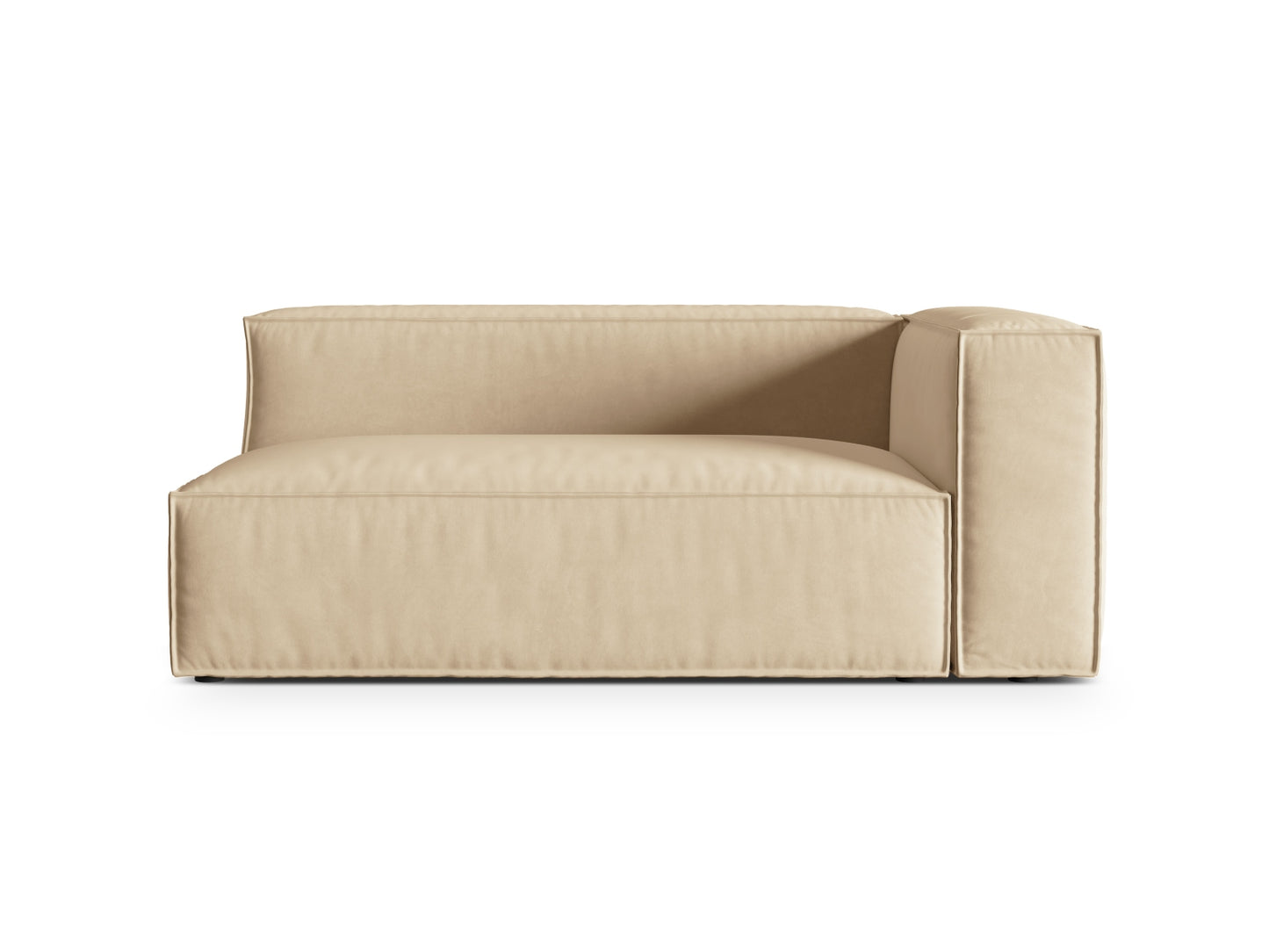 Nuria Modular Sofa, 2 Seats — Nude / Right