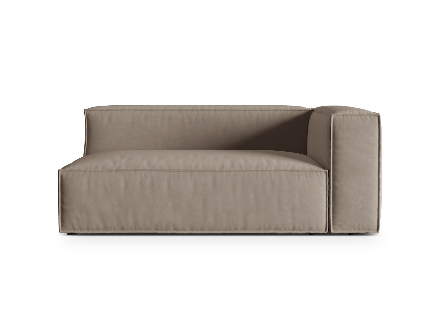 Nuria Modular Sofa, 2 Seats — Warm grey / Right