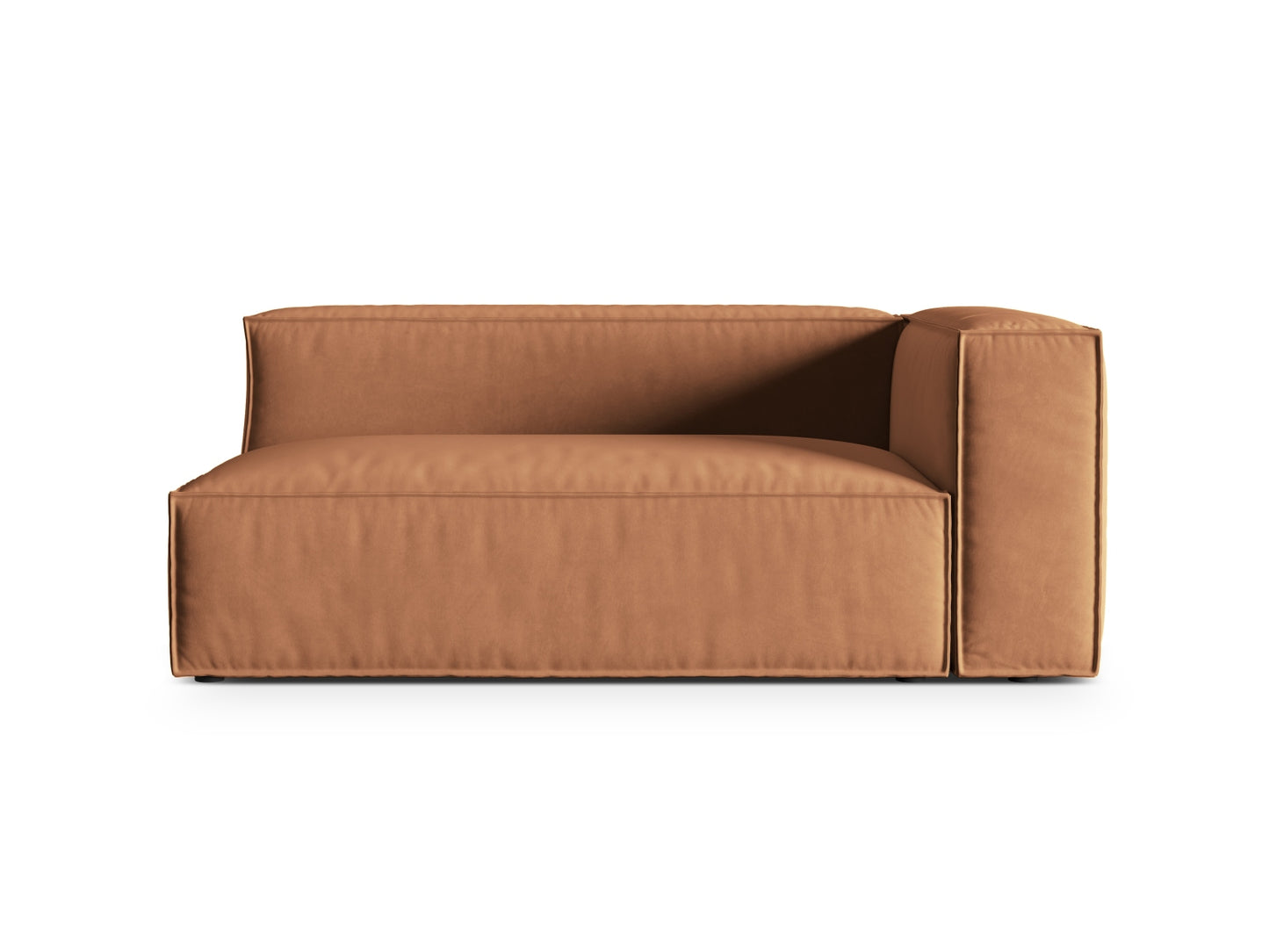 Nuria Modular Sofa, 2 Seats — Honey / Right