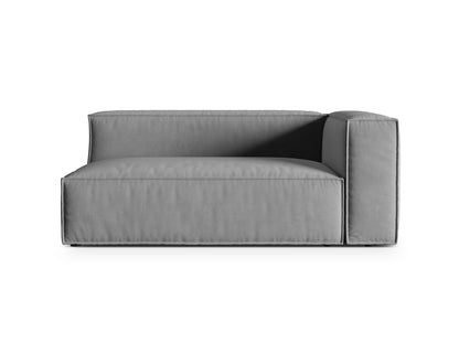 Nuria Modular Sofa, 2 Seats — Grey / Right
