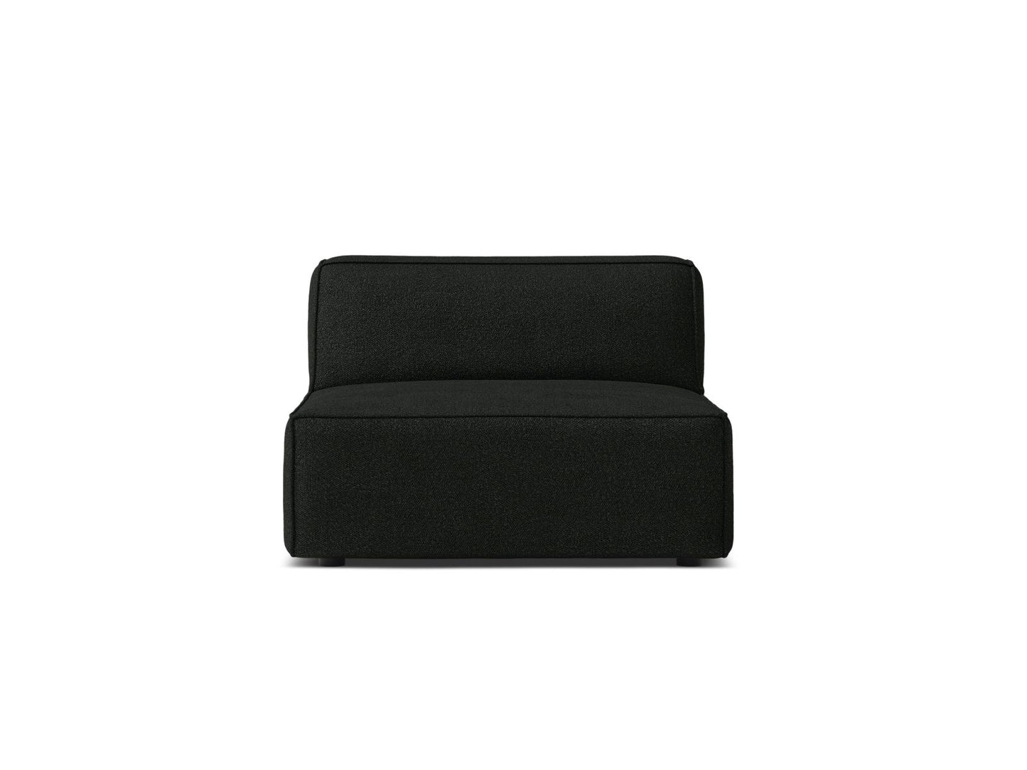Sofamodul Bouclé Beige Jodie — Black
