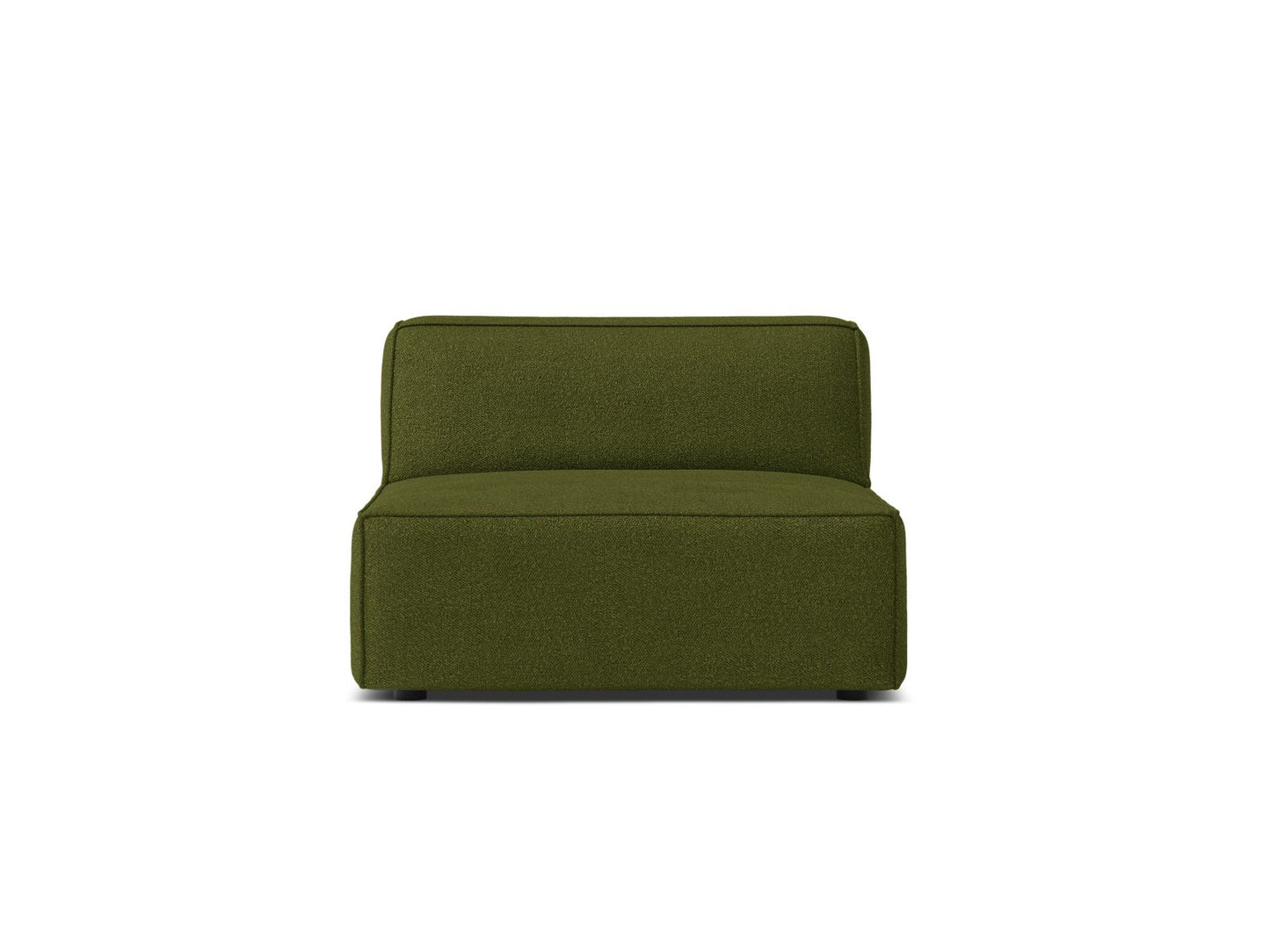 Sofamodul Bouclé Beige Jodie — Dark Olive Green