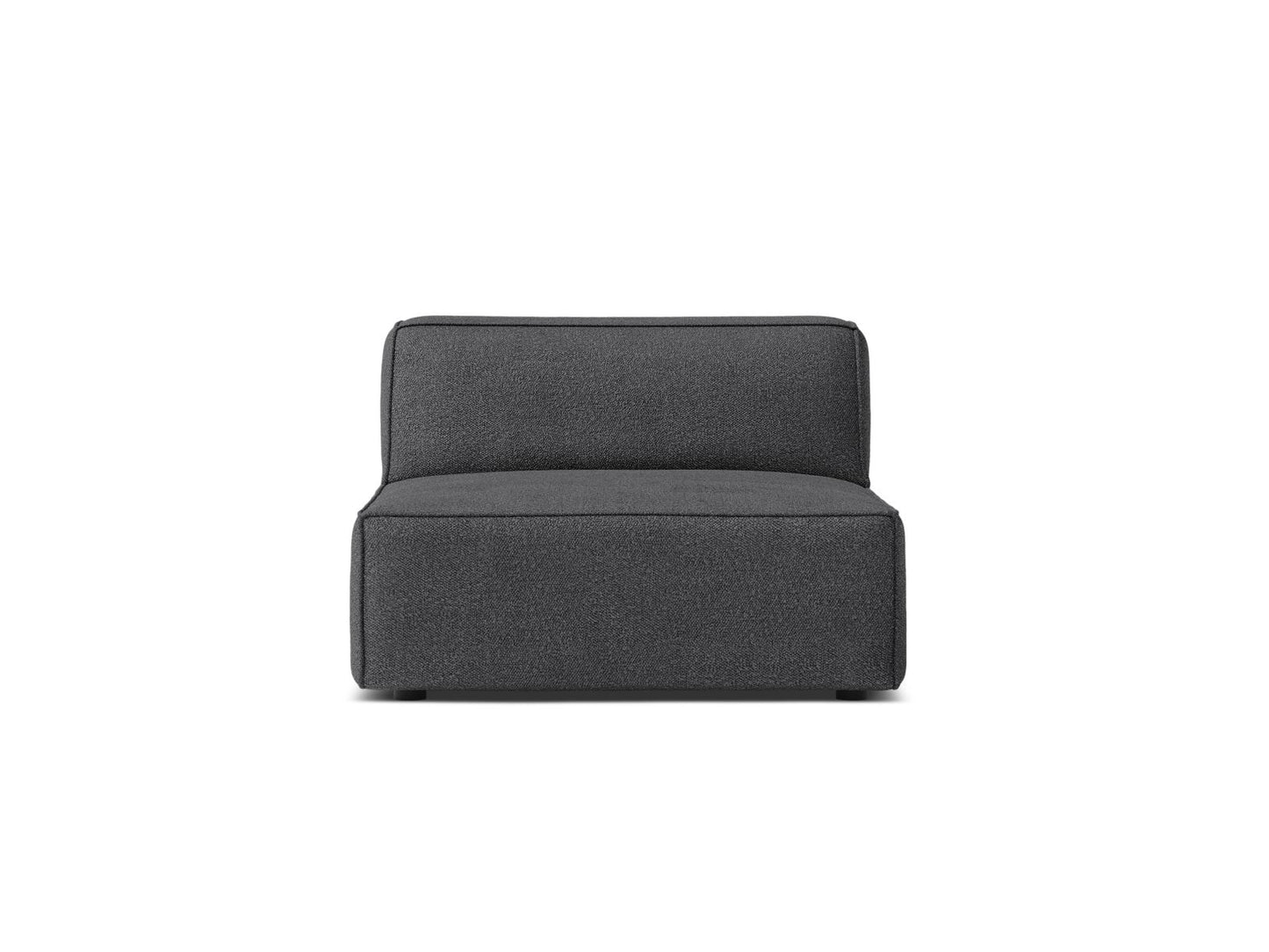 Sofamodul Bouclé Beige Jodie — Dark Grey