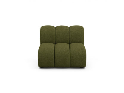 Sofamodul Bouclé Beige Lupine — Dark Olive Green