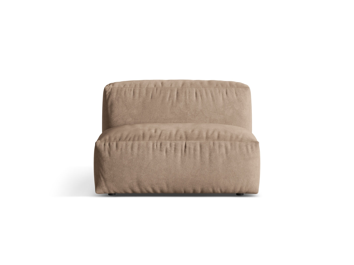 Sofamodul Samt Dunkelbeige Martina — Dark Beige