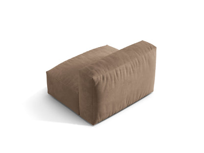 Sofamodul Samt Dunkelbeige Martina — Maße und Details
