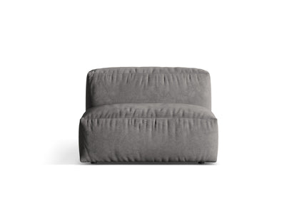 Sofamodul Samt Dunkelbeige Martina — Grey
