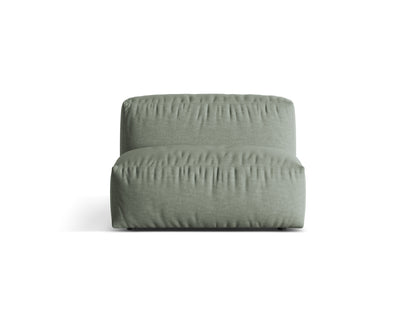 Sofamodul Strukturstoff Schwarz Martina — Moss Green