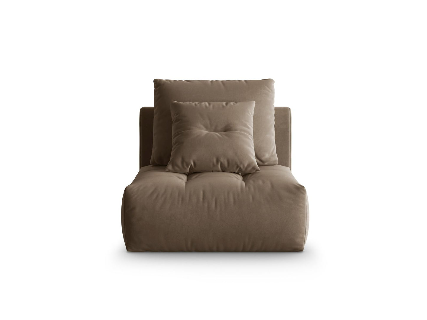 Sofamodul Samt Grau Bloom — Light Brown