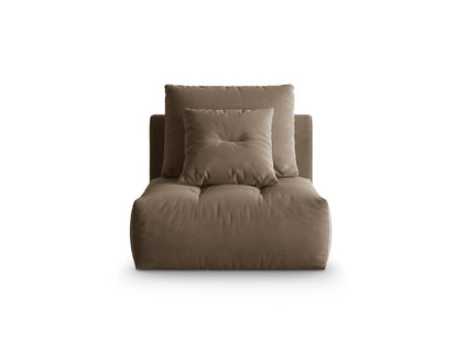 Sofamodul Samt Grau Bloom — Light Brown