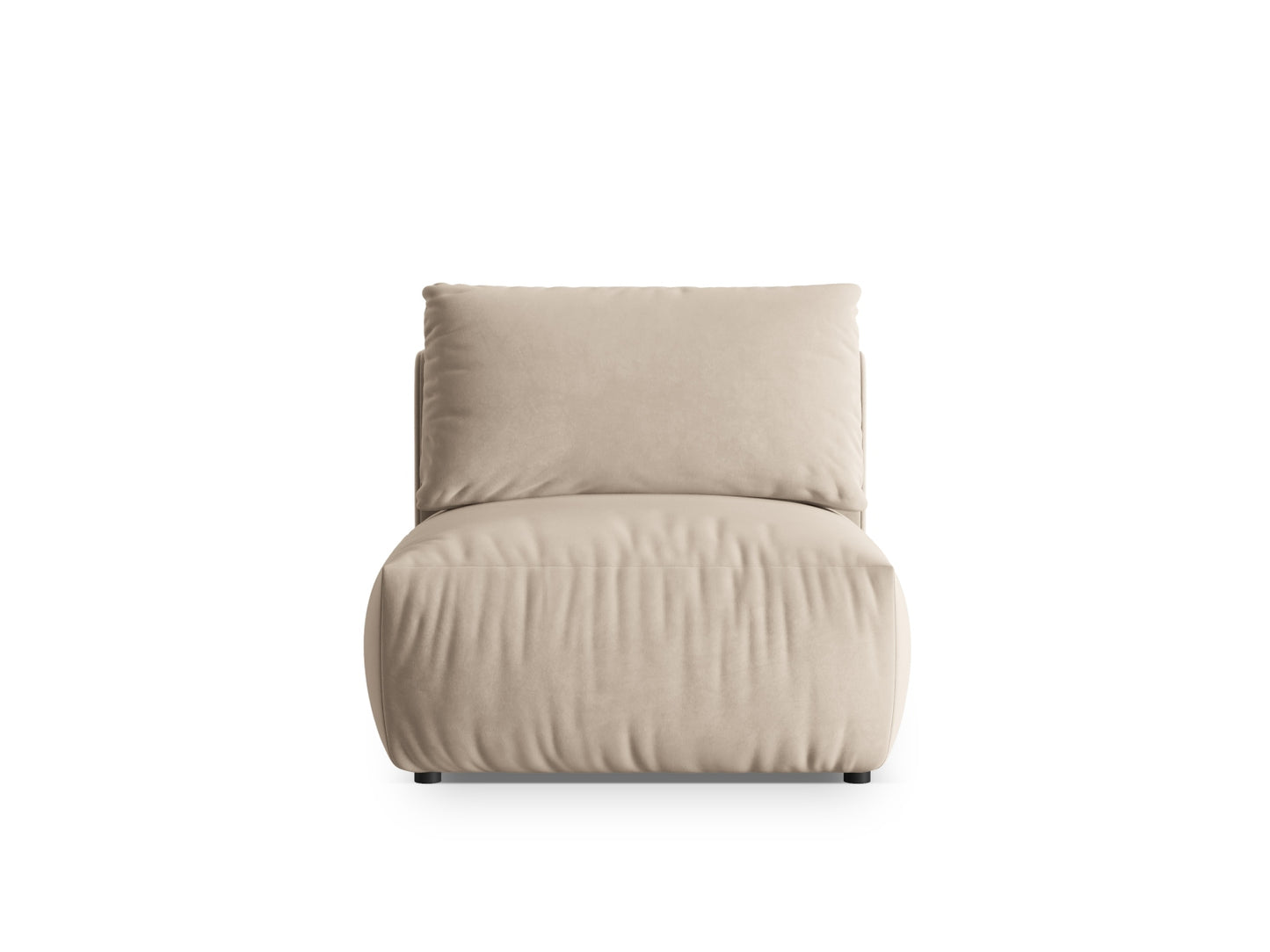 Sofamodul Samt Grau Chris — Light Beige