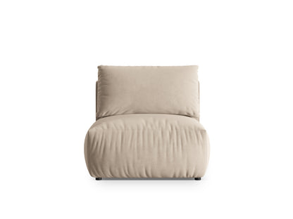 Sofamodul Samt Grau Chris — Light Beige