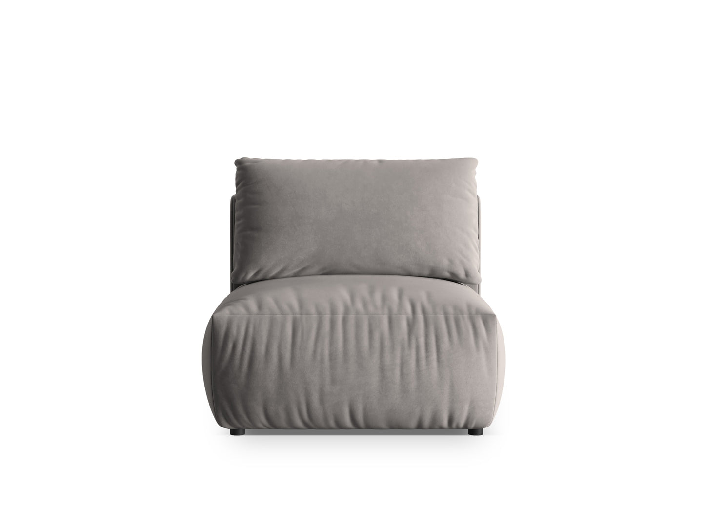Sofamodul Samt Grau Chris — Grey