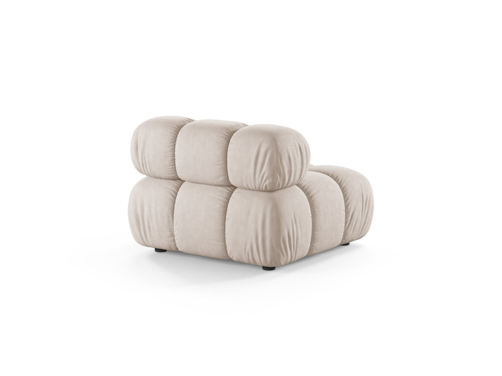 Sofamodul Strukturstoff Beige Bellis — Detailansicht