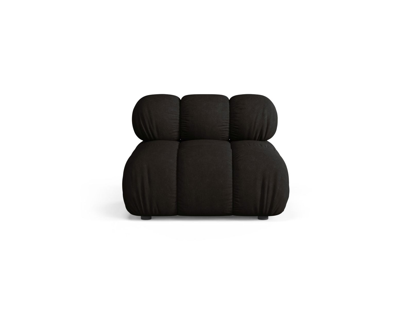 Sofamodul Strukturstoff Beige Bellis — Black