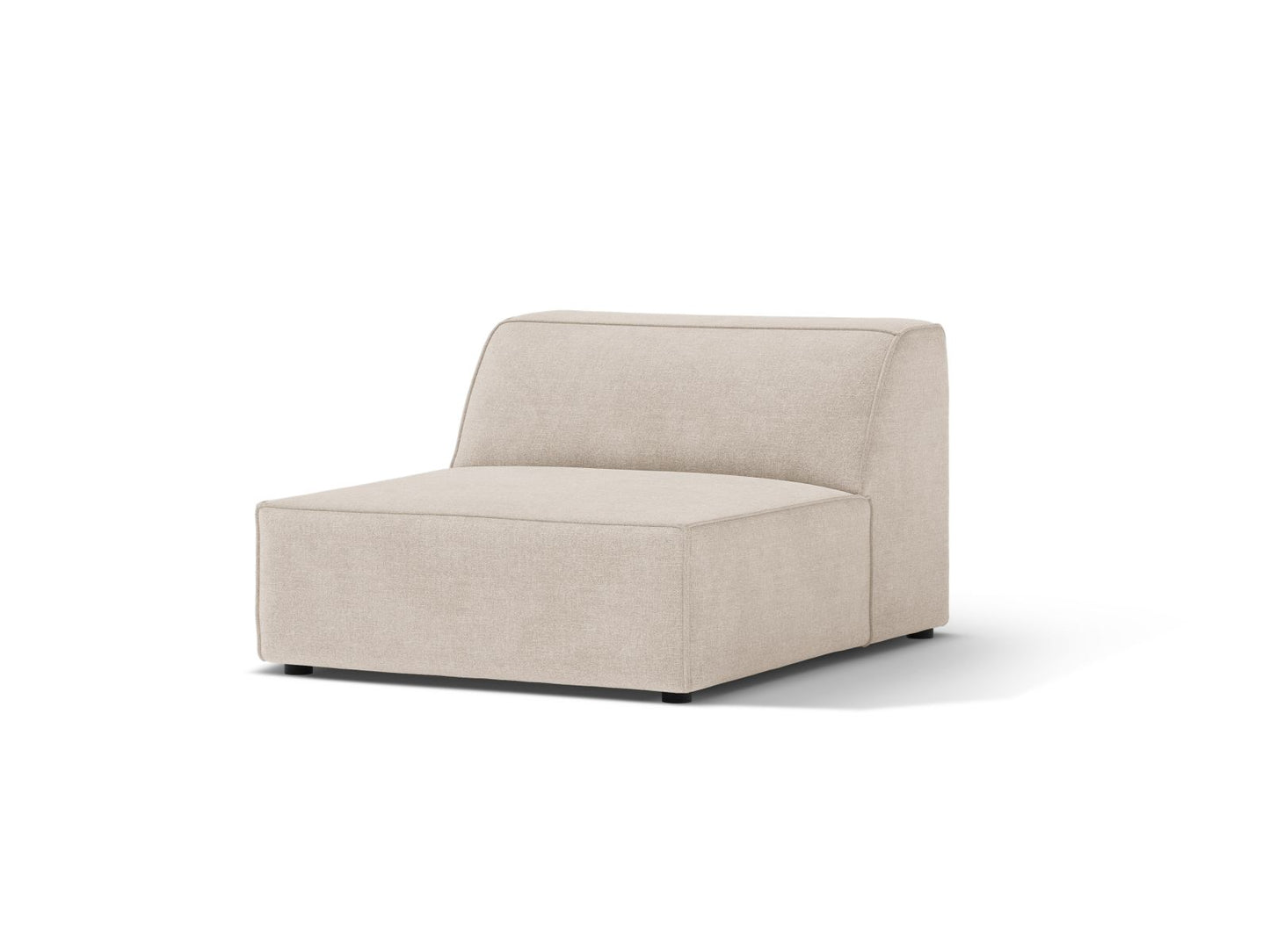 Sofamodul Strukturstoff Beige Jodie — Wohnbeispiel