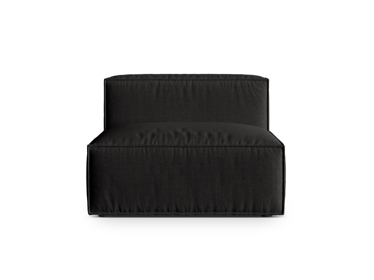 Sofamodul Strukturstoff Beige Nuria — Black