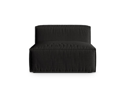 Sofamodul Strukturstoff Beige Nuria — Black