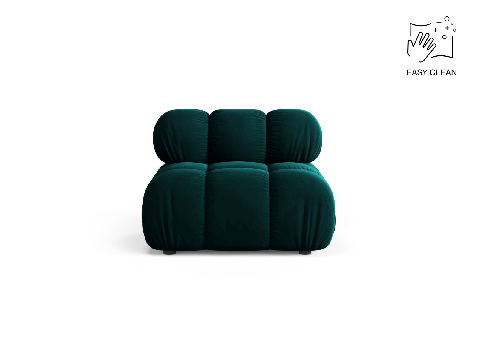 Bellis Modul Armless, 94x94 cm — Deep Petrol