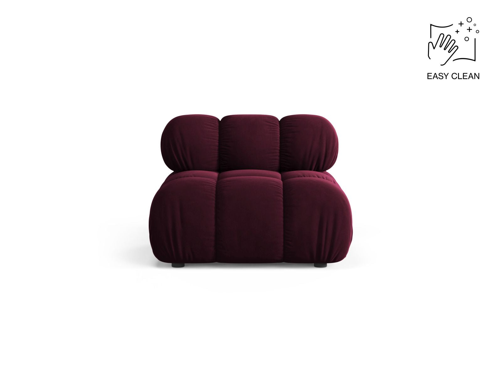 Bellis Modul Armless, 94x94 cm — Burgundy