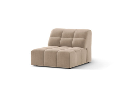 Sofamodul Samt Beige Jennifer — Wohnbeispiel