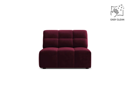 Sofamodul Samt Beige Jennifer — Burgundy